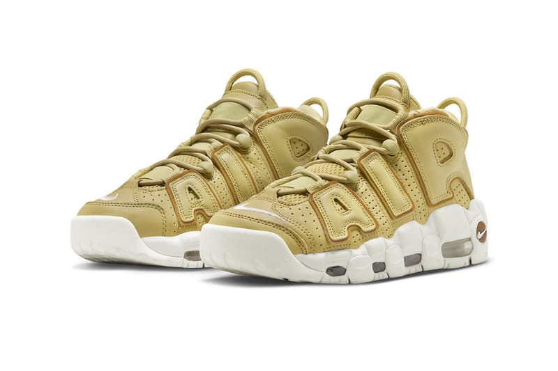 Nike Air More Uptempo Surfaces in "Buff Gold" DV1137-700 air jordan jordan brand swoosh Buff Gold/Bronzine-Sail release info