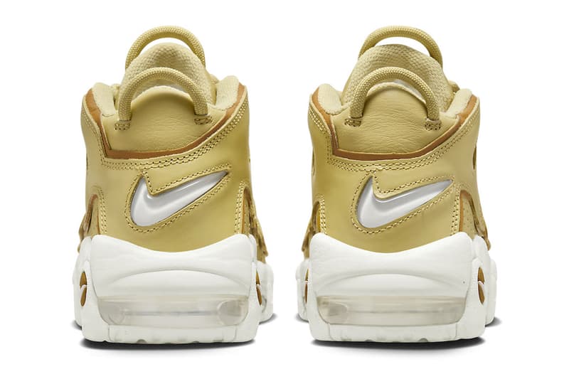 Nike Air More Uptempo Surfaces in "Buff Gold" DV1137-700 air jordan jordan brand swoosh Buff Gold/Bronzine-Sail release info