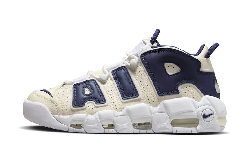 Nike Air More Uptempo Arrives in "Coconut Milk/Navy"