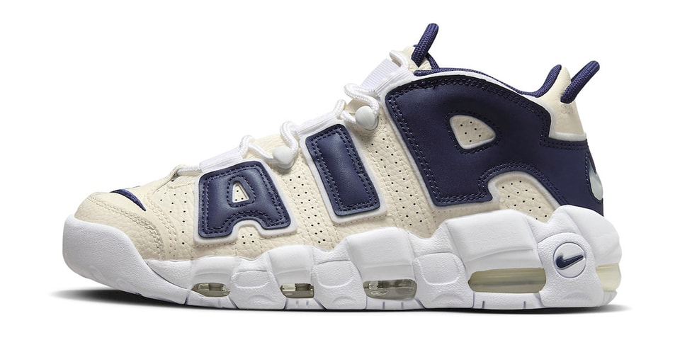 Nike Air More Uptempo Arrives in "Coconut Milk/Navy"