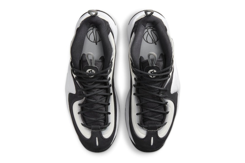 Official Look at the Nike Air Penny 2 "Panda" DZ2549-001 black white swoosh penny hardaway basketball high top stussy nike dunk low 