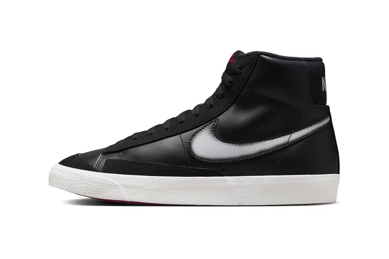 Nike Blazer Mid Sneakers Footwear Shoes Spray Painted Trainers Swoosh Just Do It Leather Mesh Red Detailing Supreme SB Nike Blazer Mid Victory