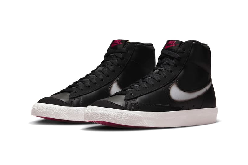 Nike Blazer Mid Sneakers Footwear Shoes Spray Painted Trainers Swoosh Just Do It Leather Mesh Red Detailing Supreme SB Nike Blazer Mid Victory