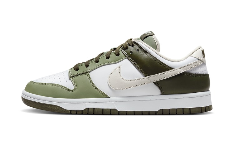 Various Shades of Olive Green Dress Up This Nike Dunk Low Colorway