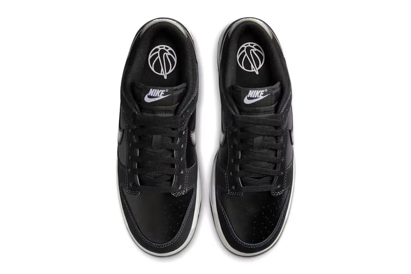 Nike Dunk Low Airbrushed Swoosh Shoes Just Do It Michael Jordan Basketball Fashion Streetwear Black White Rubber Midsole 