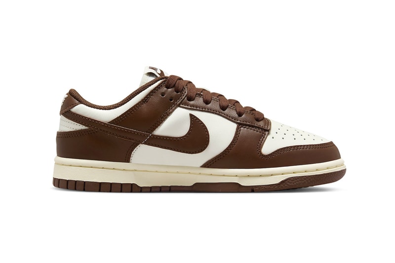 Official Look at the Nike Dunk Low "Cacao Wow" DD1503-124 Sail/Cacao Wow-Coconut Milk release info brown low tops swoosh basic shoes sneakers