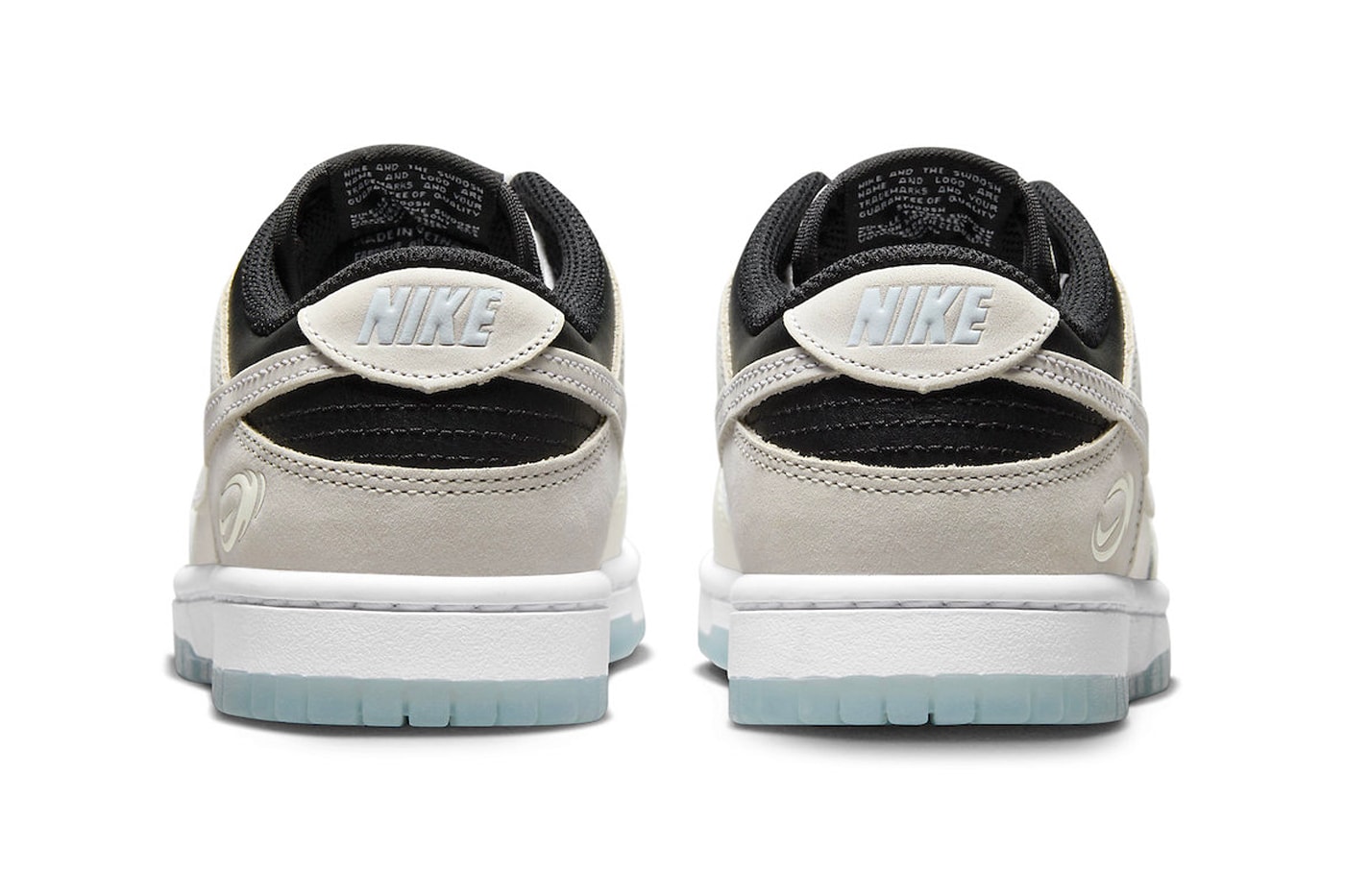 Nike Dunk Low Receives a "Supersonic" Treatment FN7646-030 White/Igloo-Black-Neutral Grey release info classic white shoes low tops swoosh air force 1 alternatives