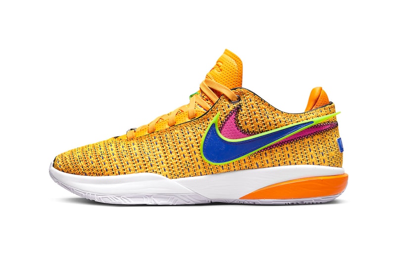 Official Look at the Nike LeBron 20 "Laser Orange" DJ5423-801 DJ5422-801 Laser Orange/Racer Blue-Hyper Pink-White basketball shoes bronny james king james lbj lebron james los angeles lakers basketball shoes nba
