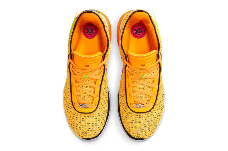 Official Look at the Nike LeBron 20 "Laser Orange" DJ5423-801 DJ5422-801 Laser Orange/Racer Blue-Hyper Pink-White basketball shoes bronny james king james lbj lebron james los angeles lakers basketball shoes nba