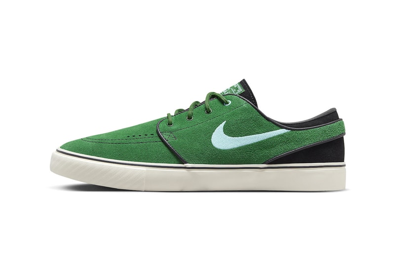 Nike SB Janoski OG+ Surfaces in "Going Green" DV5475-300 Gorge Green/Copa-Action Green-Bright Cactus-Enamel Green-Black skate shoes nike swosh low top