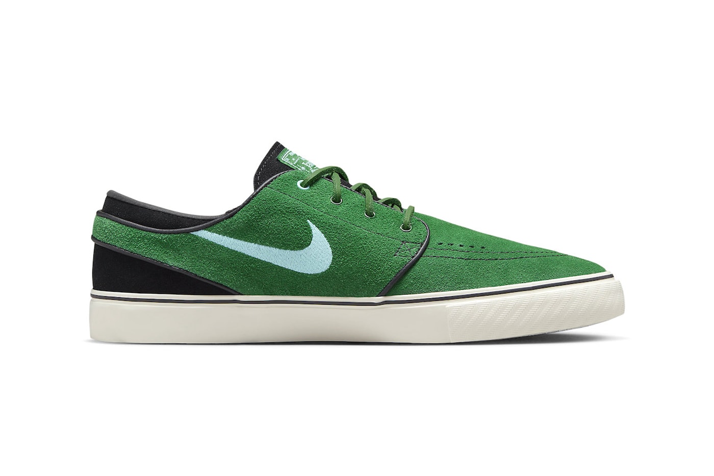 Nike SB Janoski OG+ Surfaces in "Going Green" DV5475-300 Gorge Green/Copa-Action Green-Bright Cactus-Enamel Green-Black skate shoes nike swosh low top