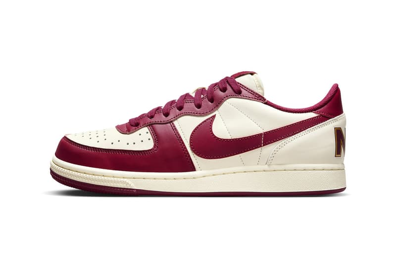 Nike Terminator Low NY vs. NY Release Info FN6842-113 Date Buy Price Coconut Milk Noble Red Track Red Metallic Gold