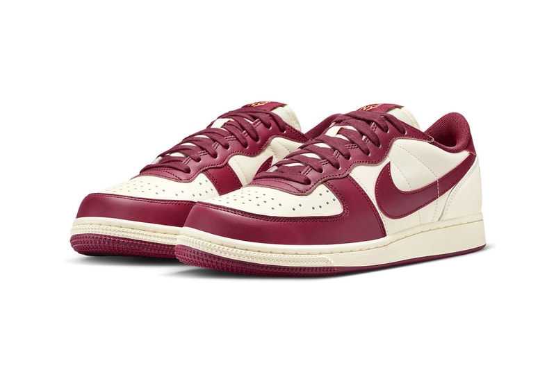 Nike Terminator Low NY vs. NY Release Info FN6842-113 Date Buy Price Coconut Milk Noble Red Track Red Metallic Gold