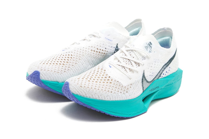 Nike ZoomX Vaporfly 3 Aquatone Release Info DV4129-102 Date Buy Price White Deep Jungle Jade Ice Clear Light Ultramarine