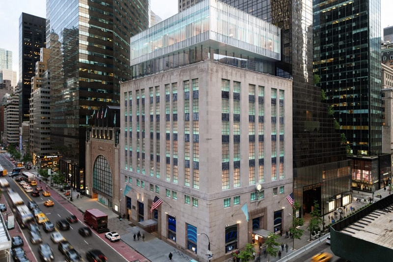 Tiffany Co OMA New York City flagship store 727 fifth avenue building opening info