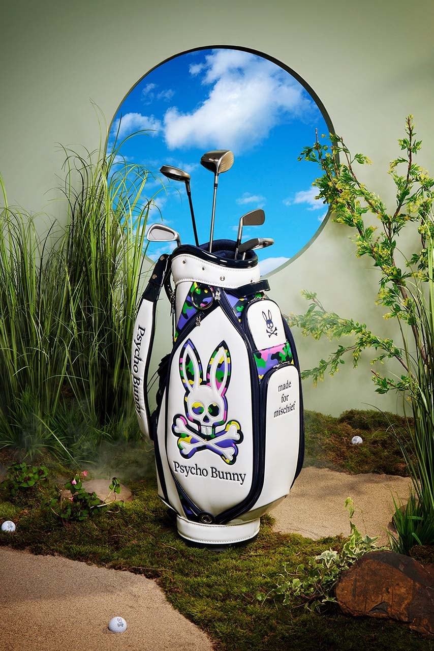 psycho bunny golf japan collection us cart caddy performance ball marker head cover glove umbrella 