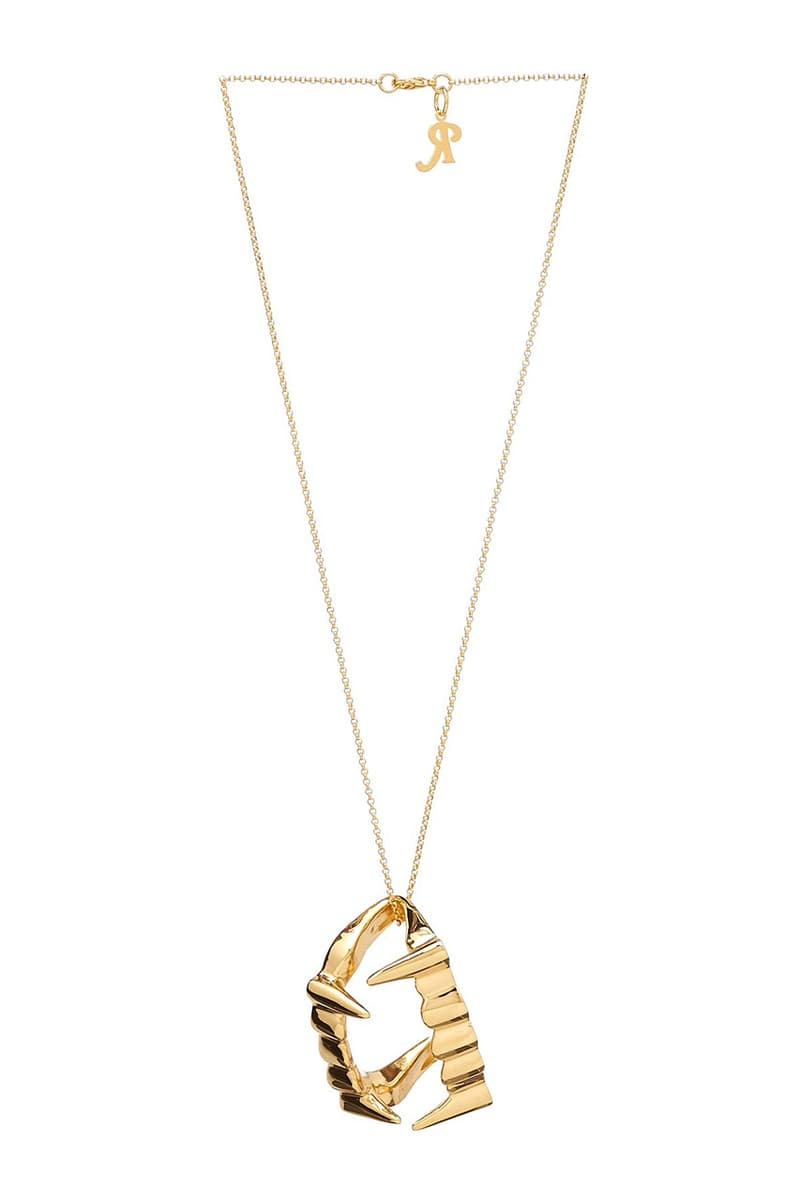 Raf Simons Spring Summer 2023 Runway Jewellery Jewelry Vampire Fangs Cuff Bracelet Necklace Silver Gold