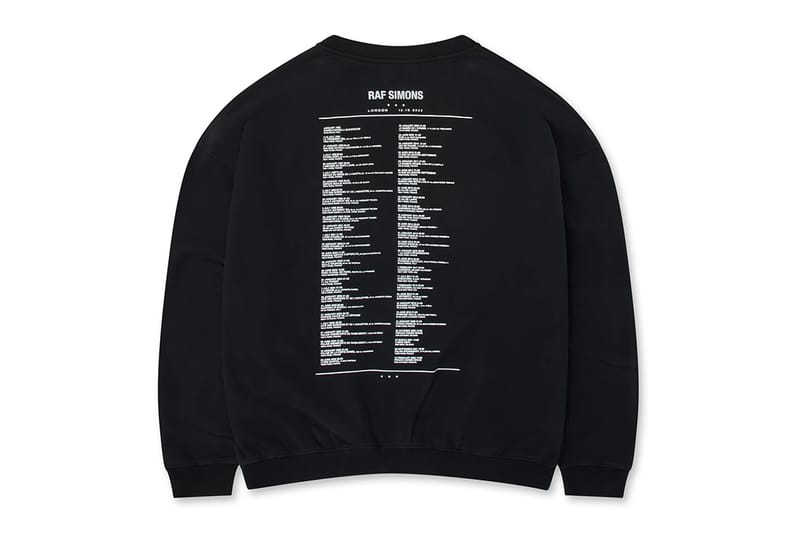 Raf Simons Anthologizes His Runway Shows on SS23 "Tour Cardigan"