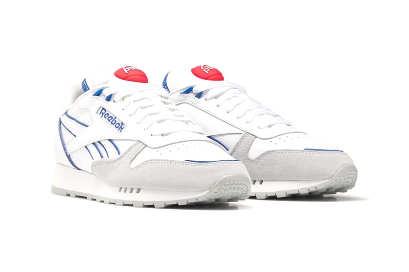 Reebok Classic Leather Pump technology footwear white vector blue red release info date price