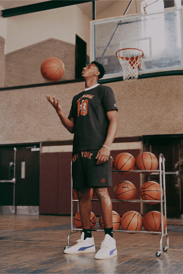 Rhuigi PUMA Drop 4 Release Information details date basketball collaboration New York Worldwide RJ Barrett Walt Clyde Frazier Rhuigi Villaseñor puma nba Clyde Mid