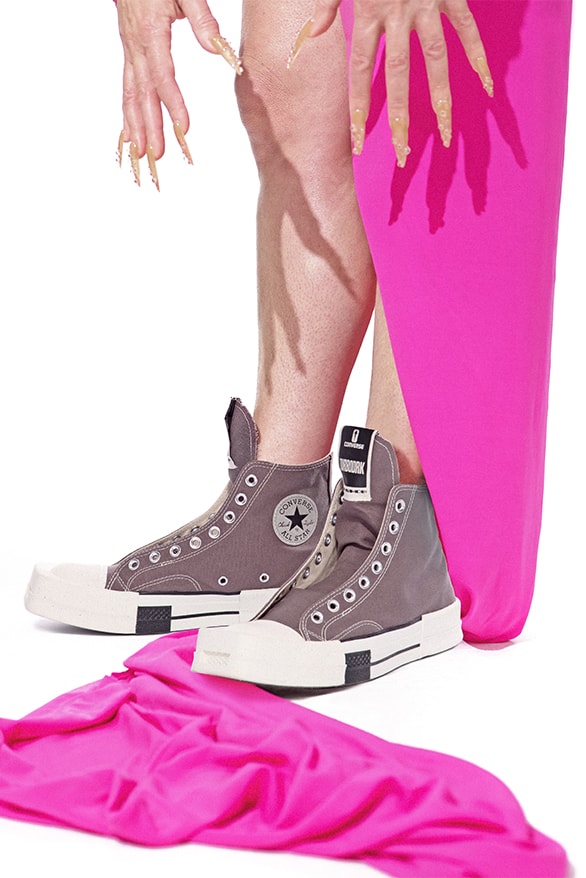 Rick Owens DRKSHDW Converse TURBODRK Chuck 70 Laceless collaboration release information details date Peaches