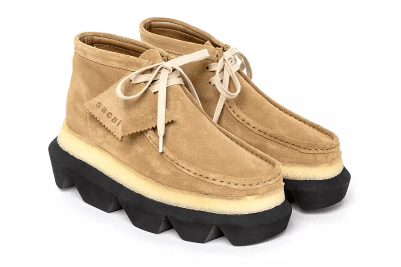sacai Clarks Originals Wallabee Boot collaboration release information details date footwear unisex spring summer 2023