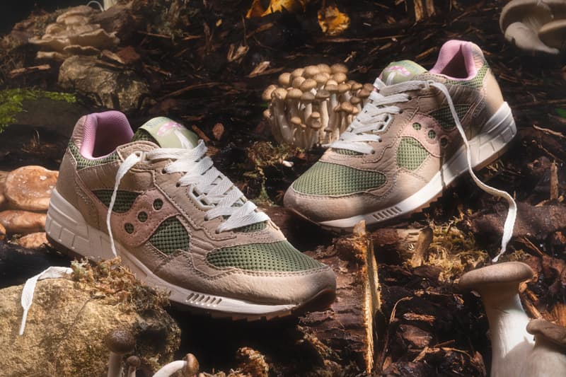 Saucony Originals Mushroom Pack Spring Summer 2023 3D G.R.I.D. Hurricane Shadow 5000 Shadow 6000 Hyphalite Sustainability