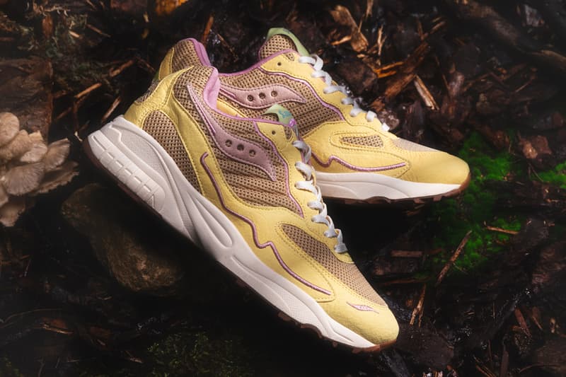 Saucony Originals Mushroom Pack Spring Summer 2023 3D G.R.I.D. Hurricane Shadow 5000 Shadow 6000 Hyphalite Sustainability