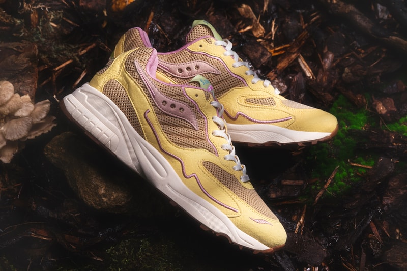 Saucony Originals Mushroom Pack Spring Summer 2023 3D G.R.I.D. Hurricane Shadow 5000 Shadow 6000 Hyphalite Sustainability