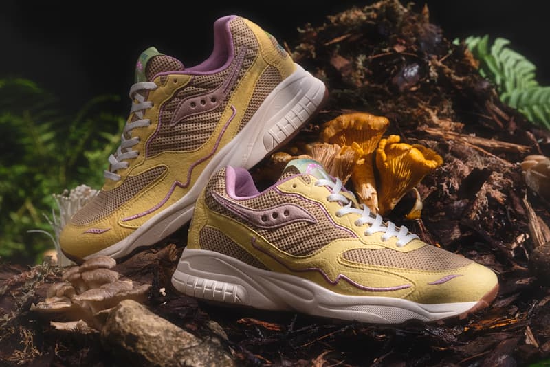 Saucony Originals Mushroom Pack Spring Summer 2023 3D G.R.I.D. Hurricane Shadow 5000 Shadow 6000 Hyphalite Sustainability