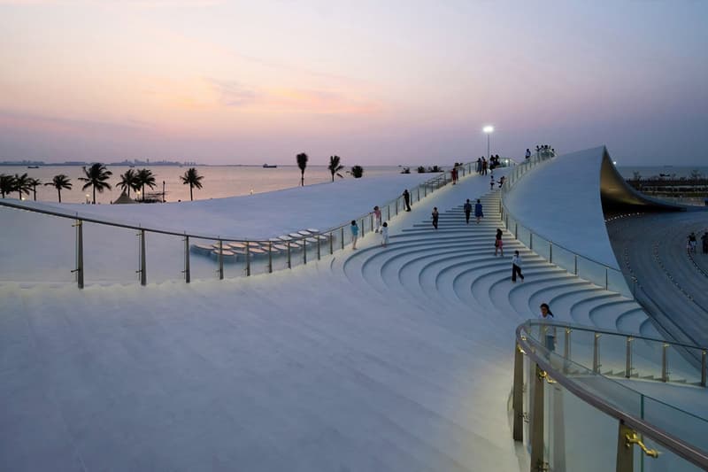 Sou Fujimoto landmark haikou bay sky mountain hainan province circular pavilion 