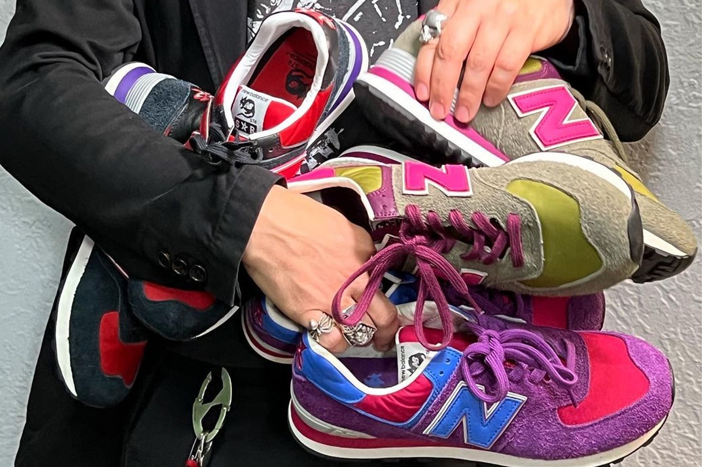 Stray Rats Teases Upcoming New Balance 574 Summer Collaboration sneakers colorful hues bold graphic heavy julian consuegra fuct jr erwing