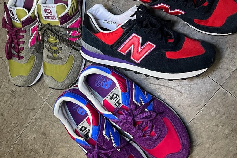 Stray Rats Teases Upcoming New Balance 574 Summer Collaboration sneakers colorful hues bold graphic heavy julian consuegra fuct jr erwing