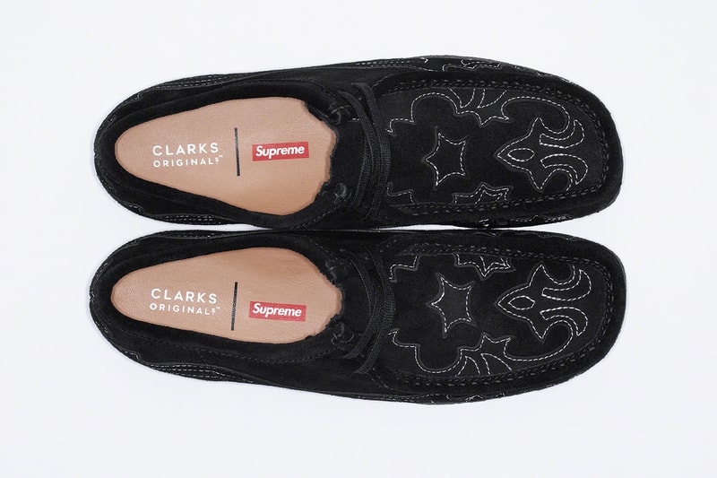 Коллаборация Supreme x Clarks Originals, весна 2023. Информация о релизе Wallabee на замшевой креповой подошве 