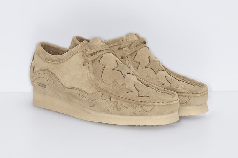 Supreme x Clarks Originals Spring 2023 Collaboration Release Info wallabees suede crepe sole 