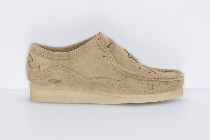 Supreme x Clarks Originals Spring 2023 Collaboration Release Info wallabees suede crepe sole 