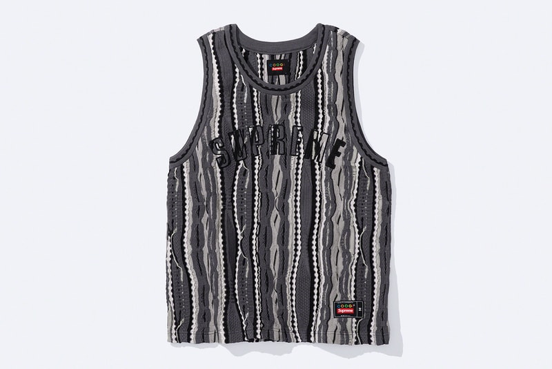 Supreme Knit Stripe Tank Top SS23 'Black