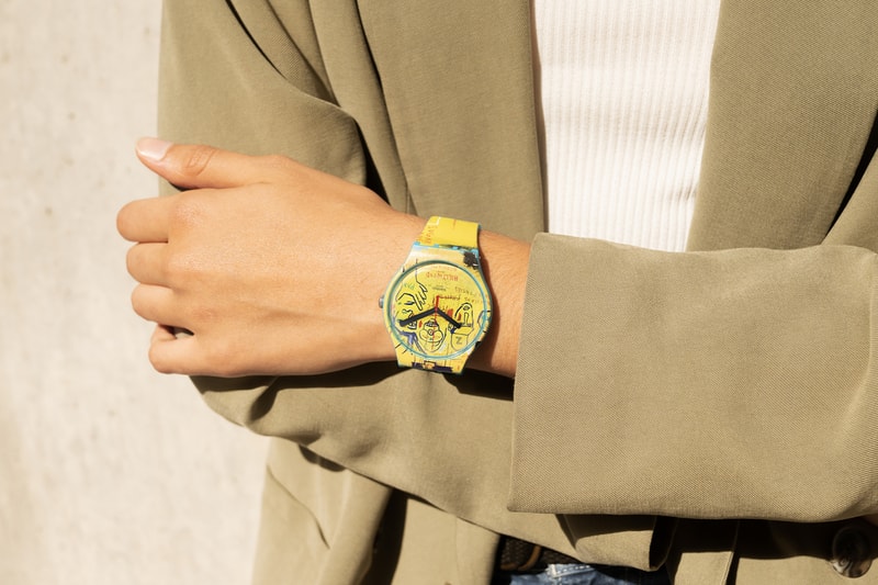 Swatch Drops Basquiat Capsule Collection watch notable paintings  ‘Hollywood Africans’, ‘Ishtar crown swatch art journey 2023