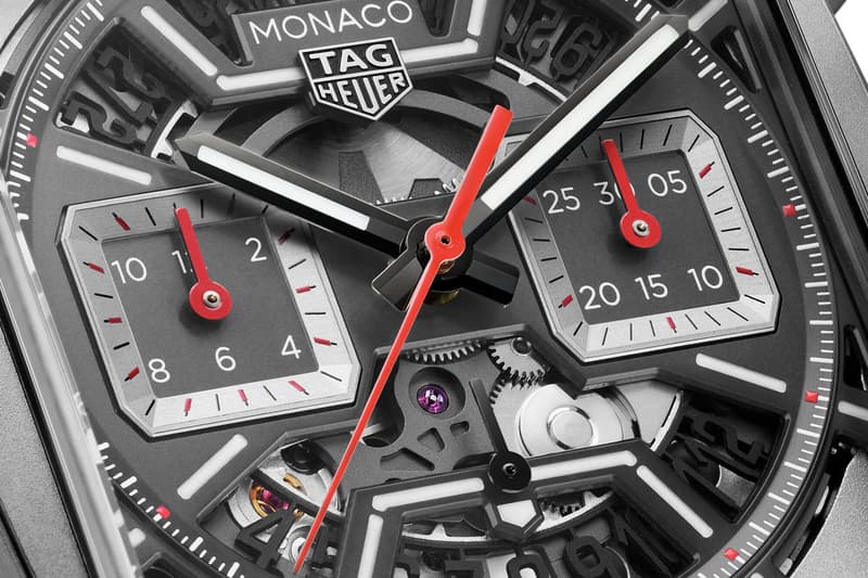 TAG Heuer Monaco Skeleton Dial Monaco Grand Prix Release Info three new chronograph watches switzerland iconic steve mcqueen ryan gosling racing heritage