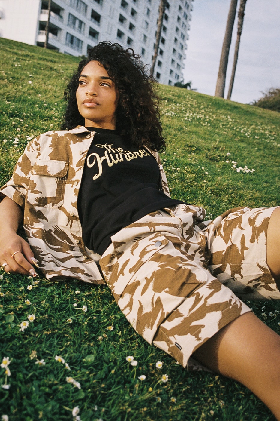 The Hundreds Drops Summer 2023 Collection graphic t-shirts early 2000s streetwear bold all over prints hawaiian shirts camo prints