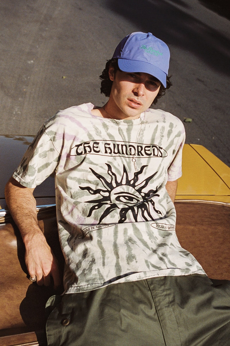 The Hundreds Drops Summer 2023 Collection graphic t-shirts early 2000s streetwear bold all over prints hawaiian shirts camo prints