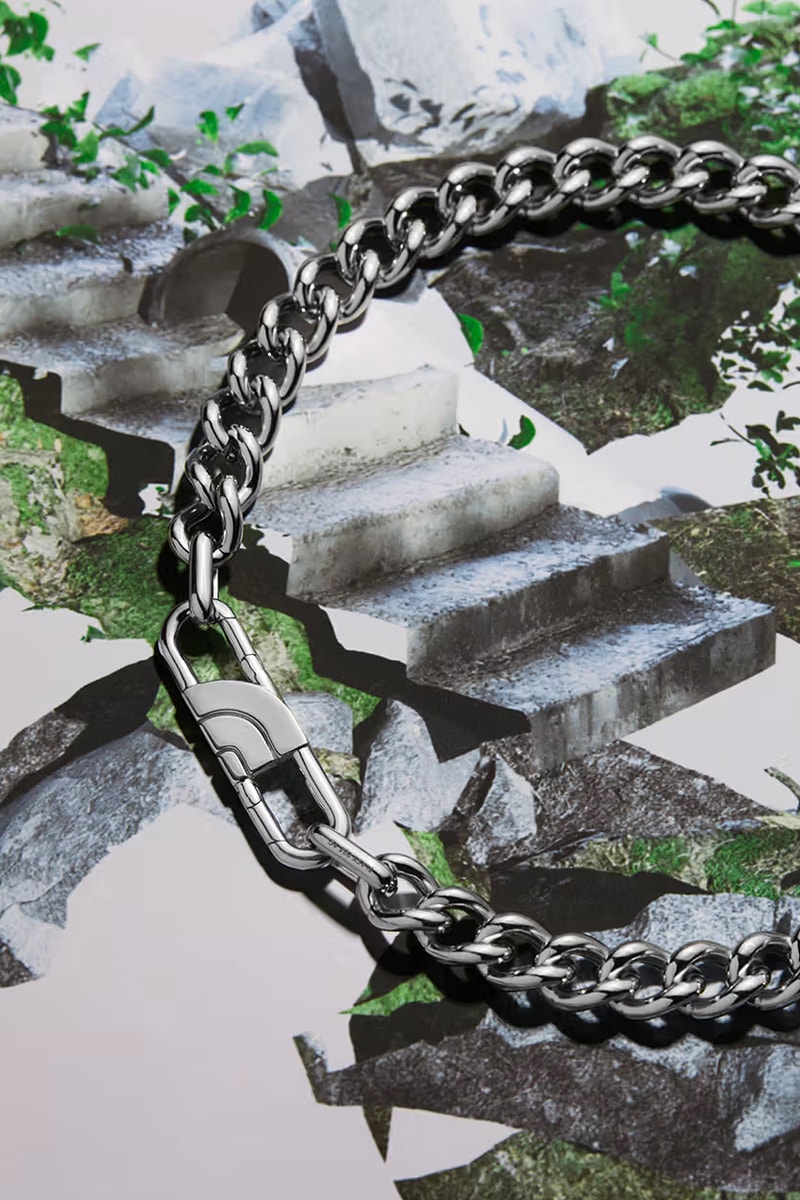 The North Face Launches First Ever Jewelry Collection collaboration maria black necklace bracelet earring carabiner clip release info date price