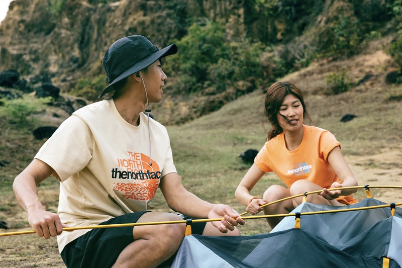 The North Face Launches Summer 2023 Collection spring/summer 2023 ss23 adventure hiker outdoor technical functional clothing windbreaker tent bucket hat camping gear