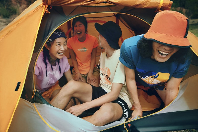 The North Face Launches Summer 2023 Collection spring/summer 2023 ss23 adventure hiker outdoor technical functional clothing windbreaker tent bucket hat camping gear