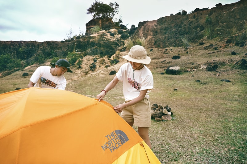 The North Face Launches Summer 2023 Collection spring/summer 2023 ss23 adventure hiker outdoor technical functional clothing windbreaker tent bucket hat camping gear