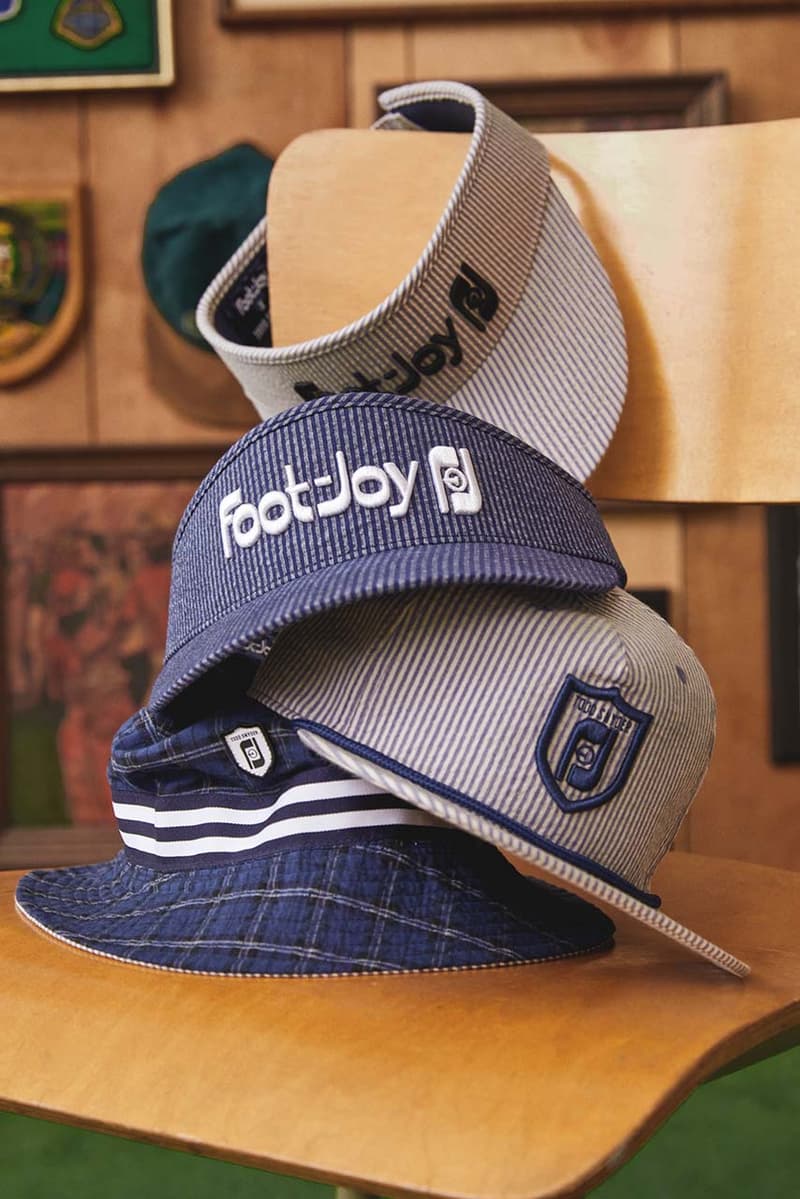 todd snyder footjoy golf collection premiere series wilcox field polo trousers hat visor sweater cardigan