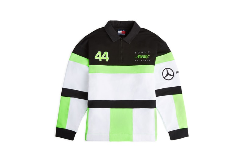 Tommy x Mercedes-AMG F1 x Awake NY Baseball Jersey Black/Blue 63