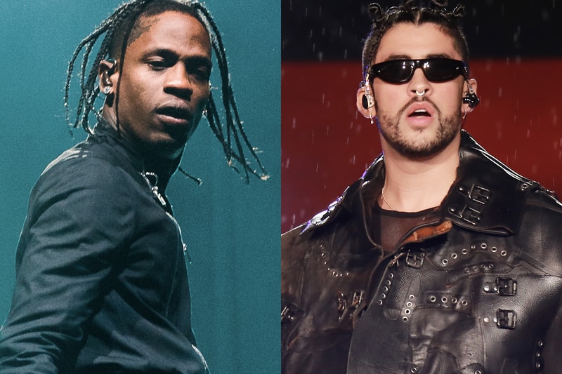 Travis Scott Teases Bad Bunny Collaboration utopia nike air jordan cactus jack puerto rico houston
