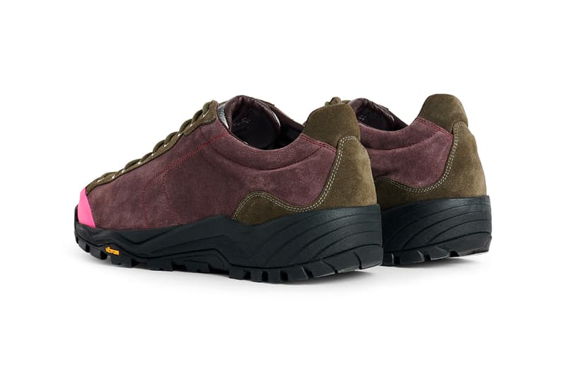 Très Bien everywear x Diemme Movida Suede Hiker Olive Bordeaux Collaboration Release Information Vibram Luxury Gorpcore Footwear 