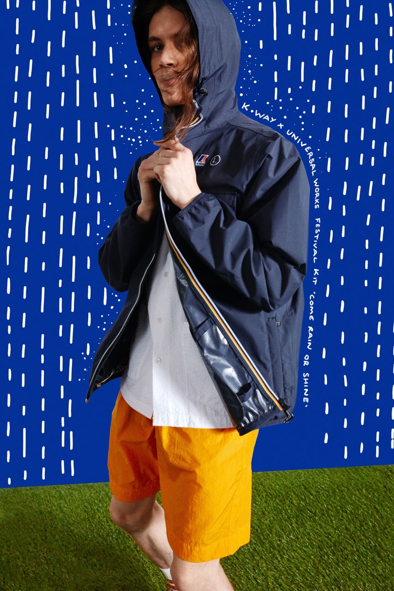 Universal Works K-Way Festival Kit Collection Collaboration UK Nottingham Jacket Windbreaker Fashion Streetwear Music Glastonbury